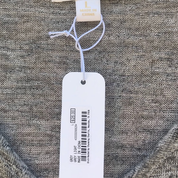 Gray Charming Charlie Flowy Tank - Picture 2 of 3